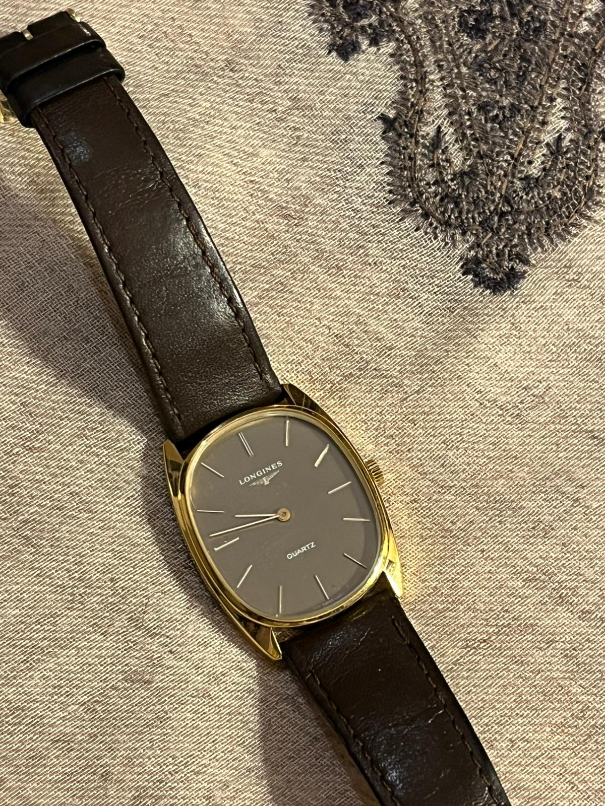 Longines Mocca Tonneau Quartz Vintage 1970’s